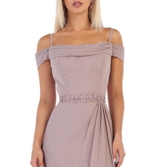 0 Dresses & Skirts - ROSE BURGUNDY MAUVE BLUE CHAMPAGNE MOTHER OF THE BRIDE GROOM GOWN